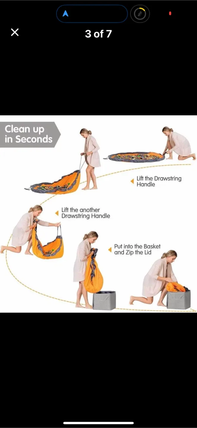 Aubliss Extra Large Basket & Play Mat image indicator(3)