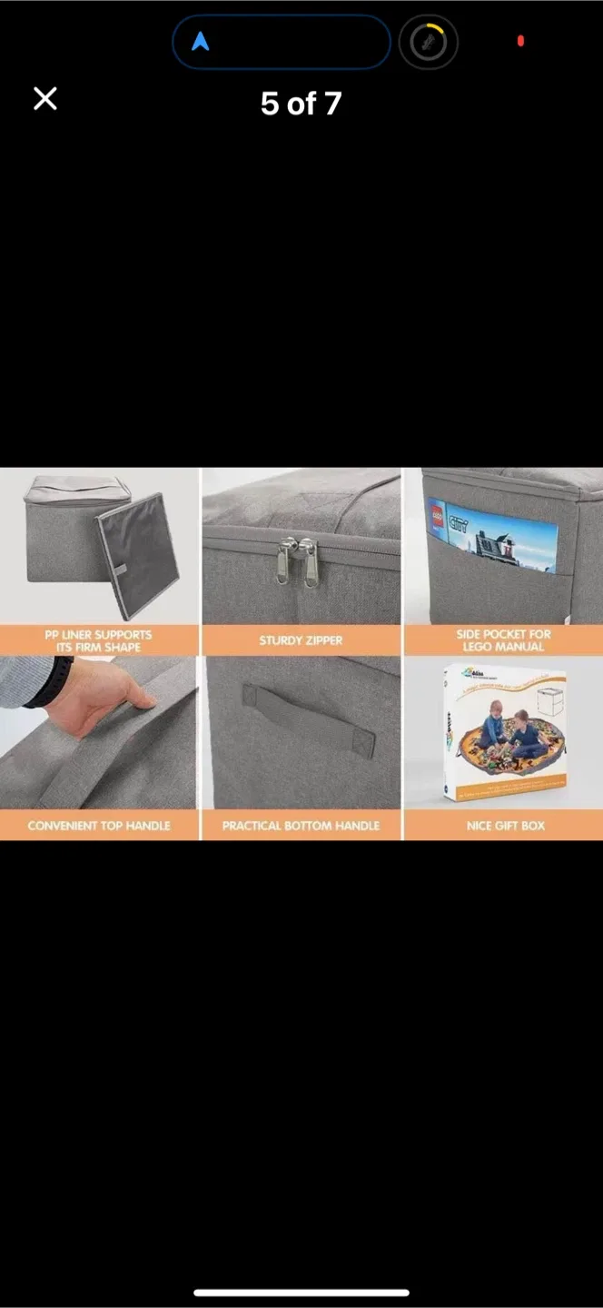 Aubliss Extra Large Basket & Play Mat image indicator(5)