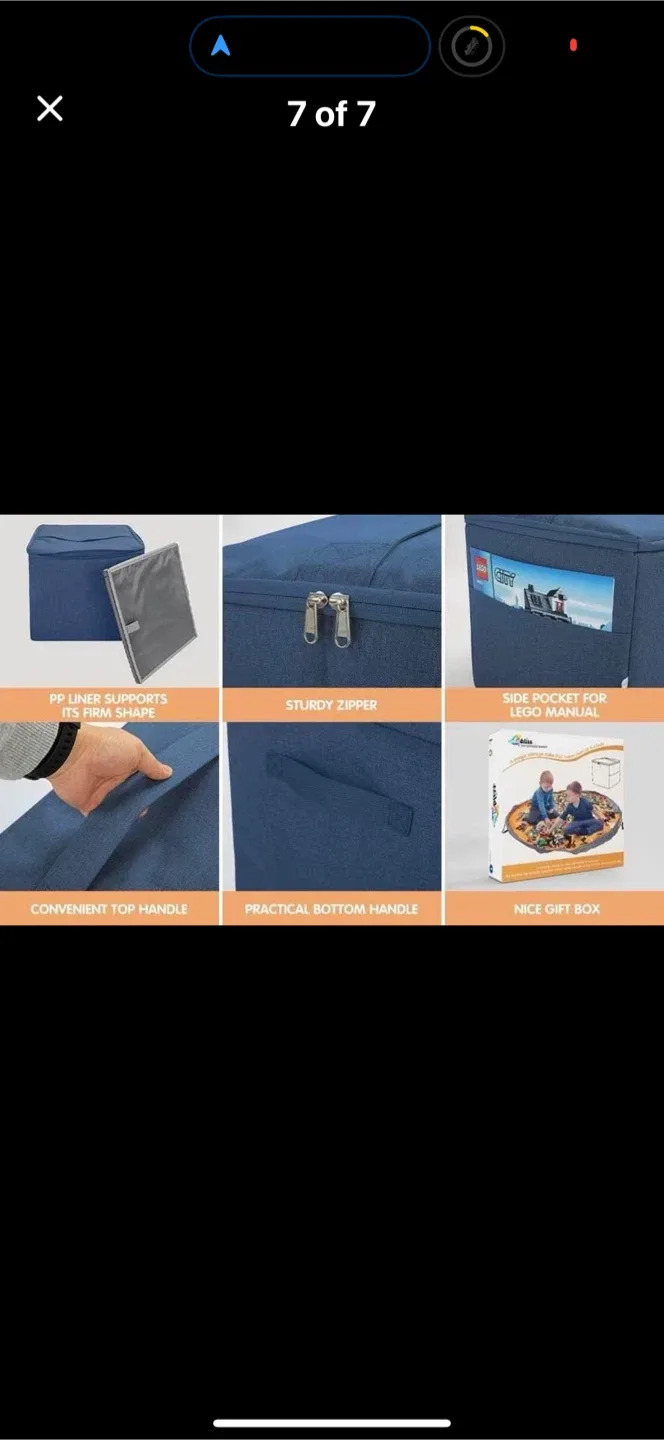 Aubliss Extra Large Basket & Play Mat image indicator(7)