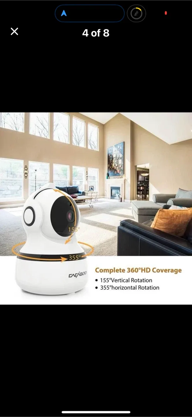 CACAGOO 1080P FHD Security Camera - White image indicator(4)