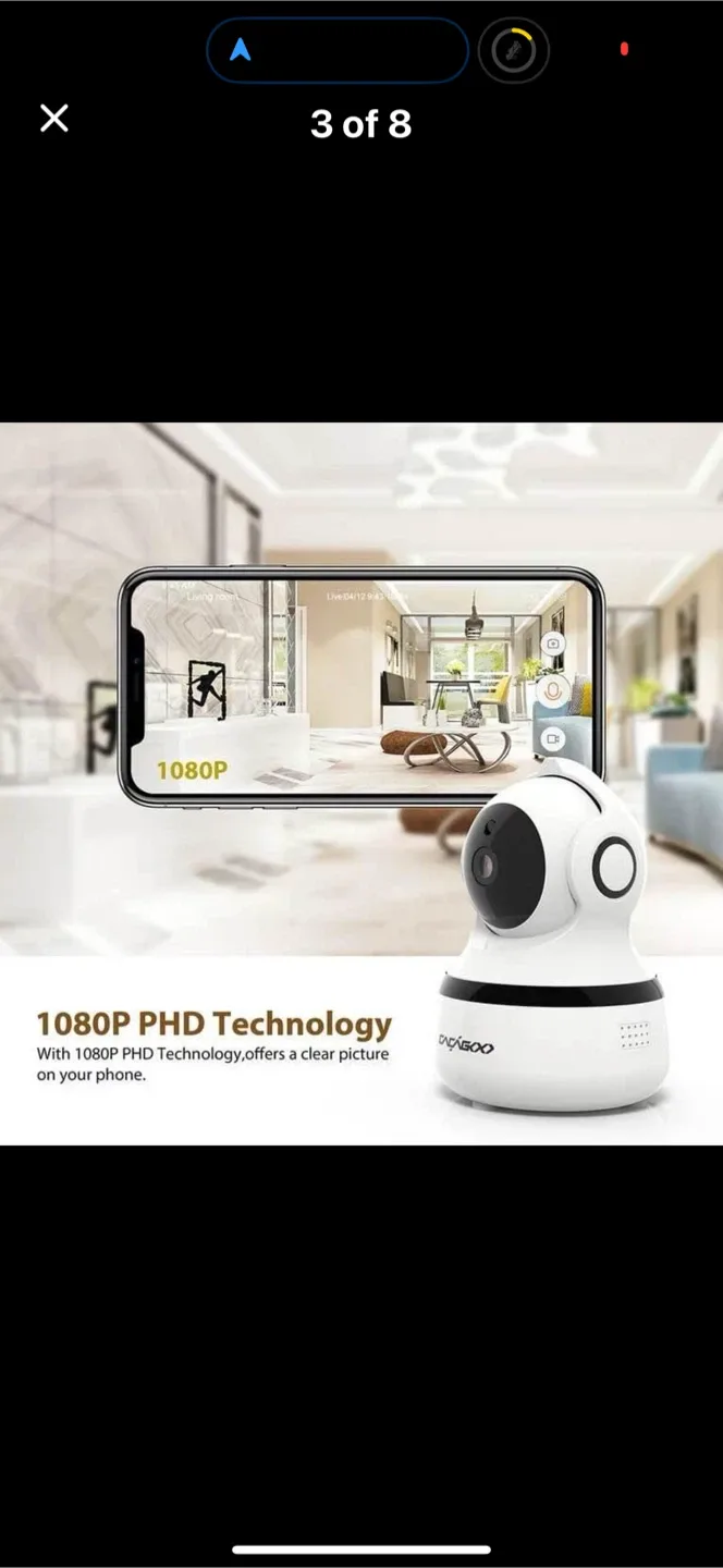 CACAGOO 1080P FHD Security Camera - White image indicator(3)