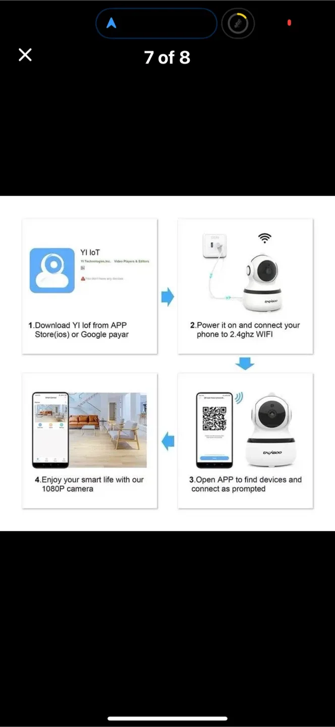 CACAGOO 1080P FHD Security Camera - White image indicator(7)