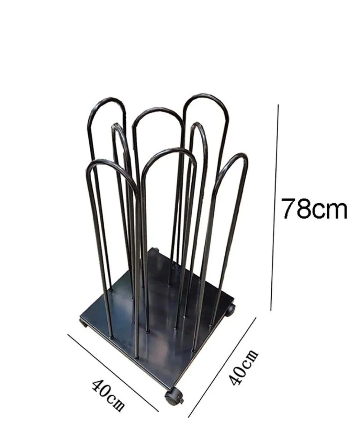 Black Metal Clothing Rack Display Stand image indicator(4)