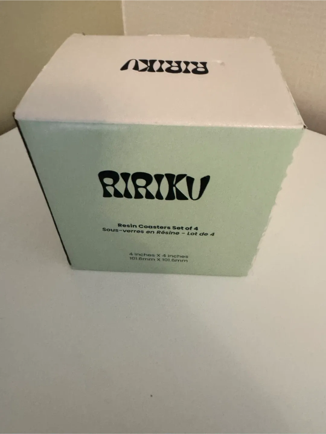 RIRIKU Resin Coasters Set of 4 - BRAND NEW thumbnail