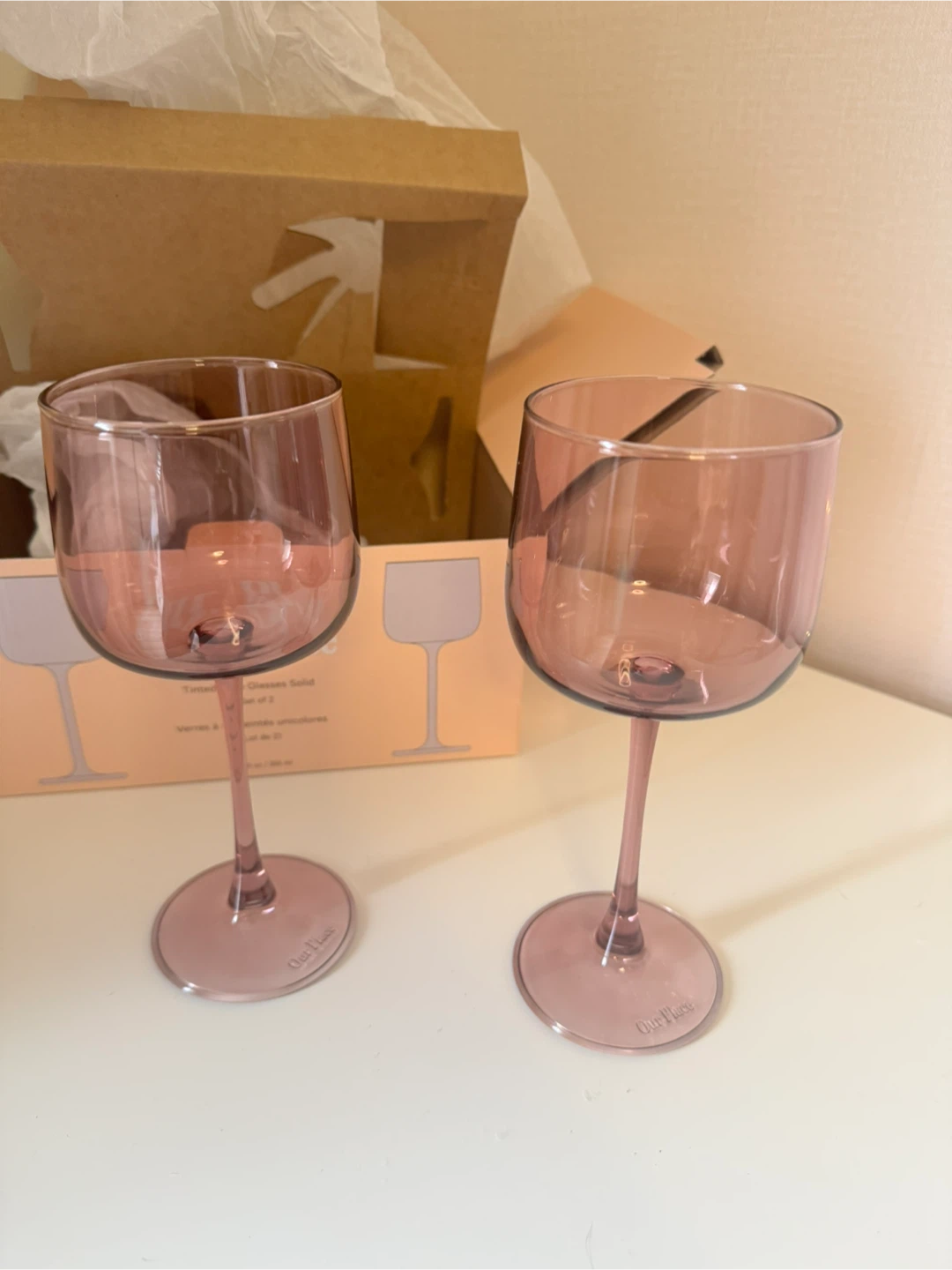 Our Place Tinted Wine Glasses - Set of 2 - photo 3