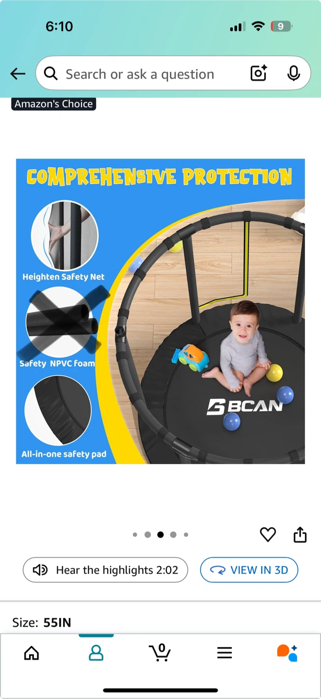 GECAN 55IN Indoor & Outdoor Trampoline - photo 2