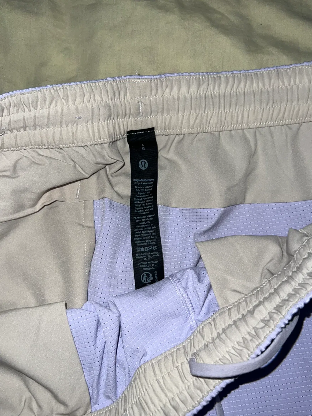 Lululemon ABC WovenAir Pull-On Short 7" Size L image indicator(3)