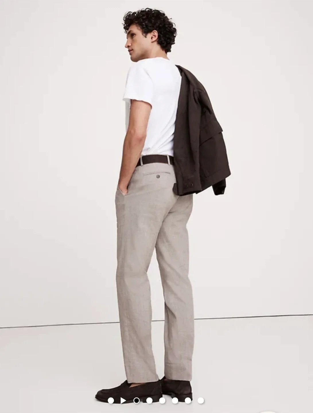 Banana republic Men's Linen Pants, Size 33 image indicator(3)