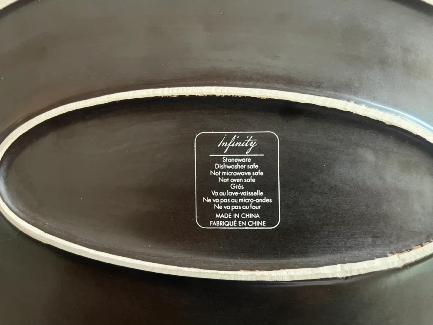 Infinity Stoneware Serving Platter - Turquoise, 16 inch image indicator(4)