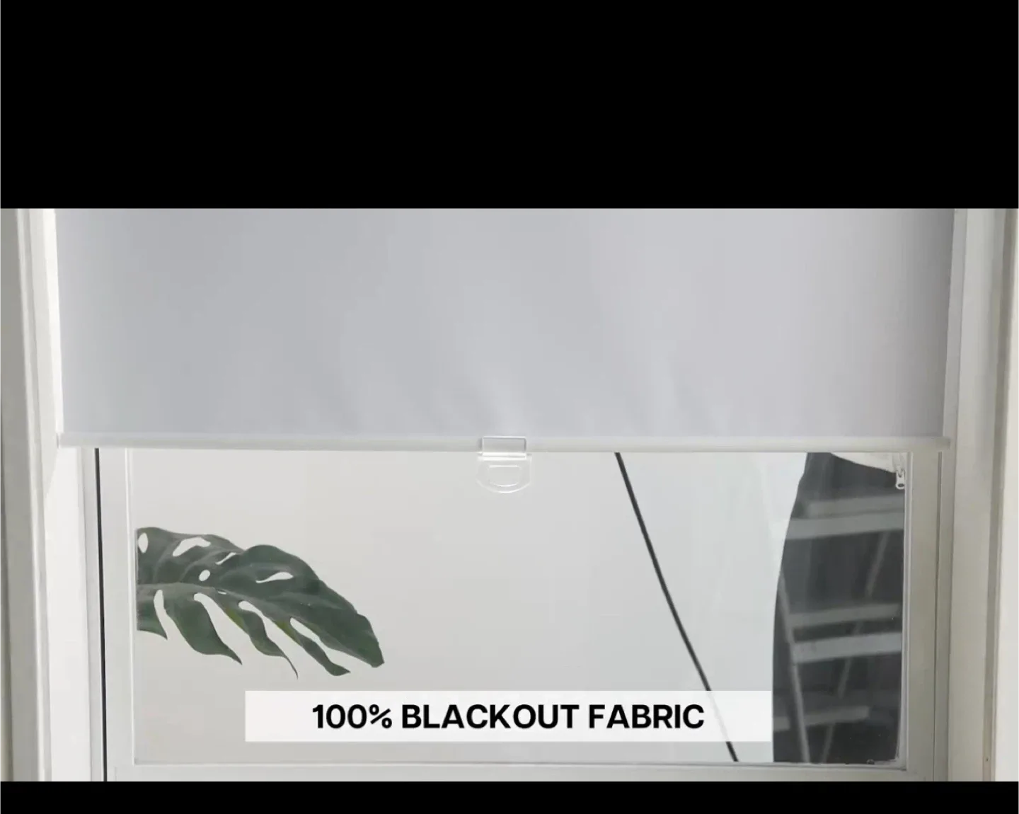 LazBlinds No Tools Cordless Roller Shades, 20"x48", White image indicator(4)