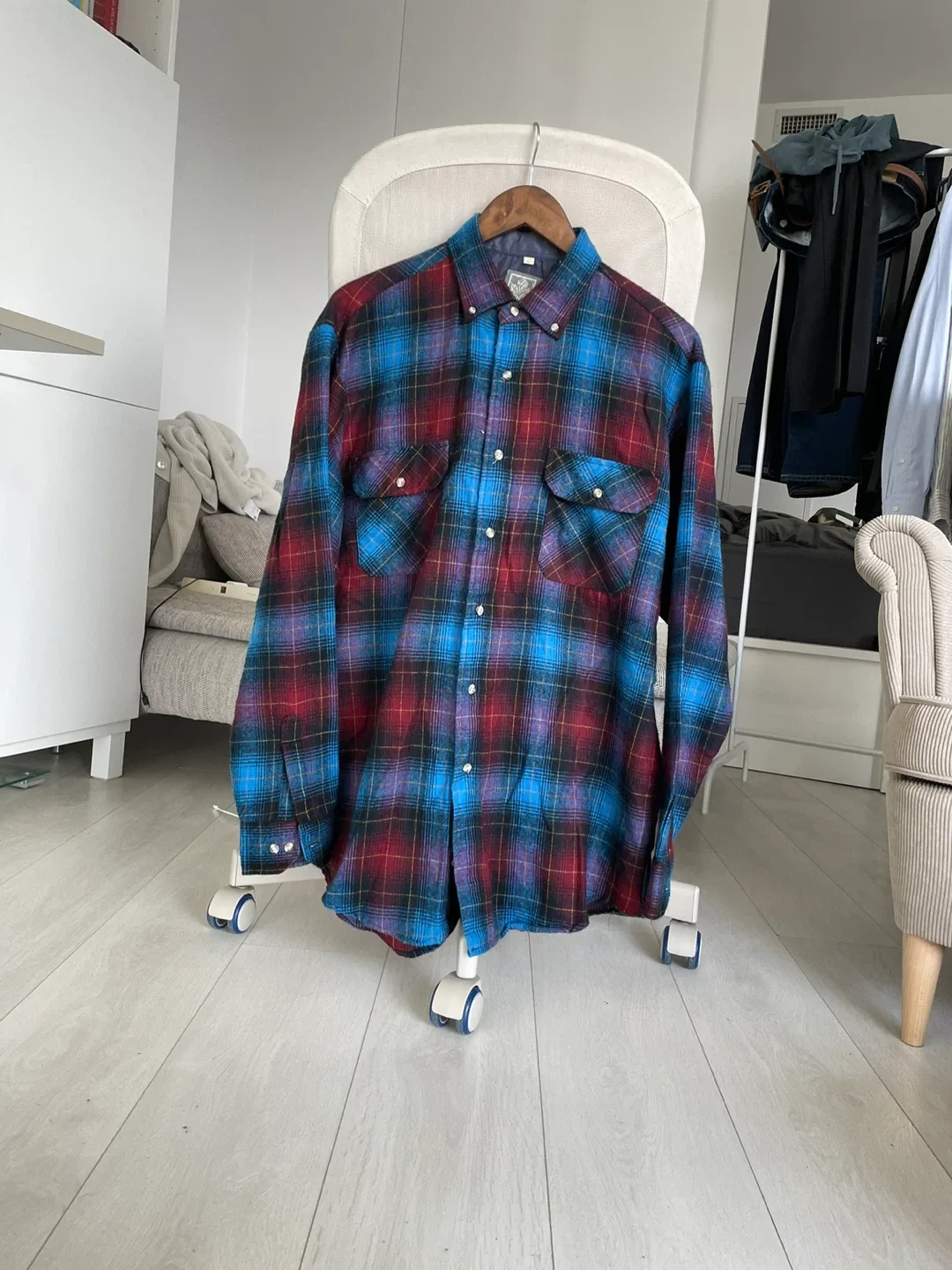 Vintage Plaid Flannel Shirt thumbnail