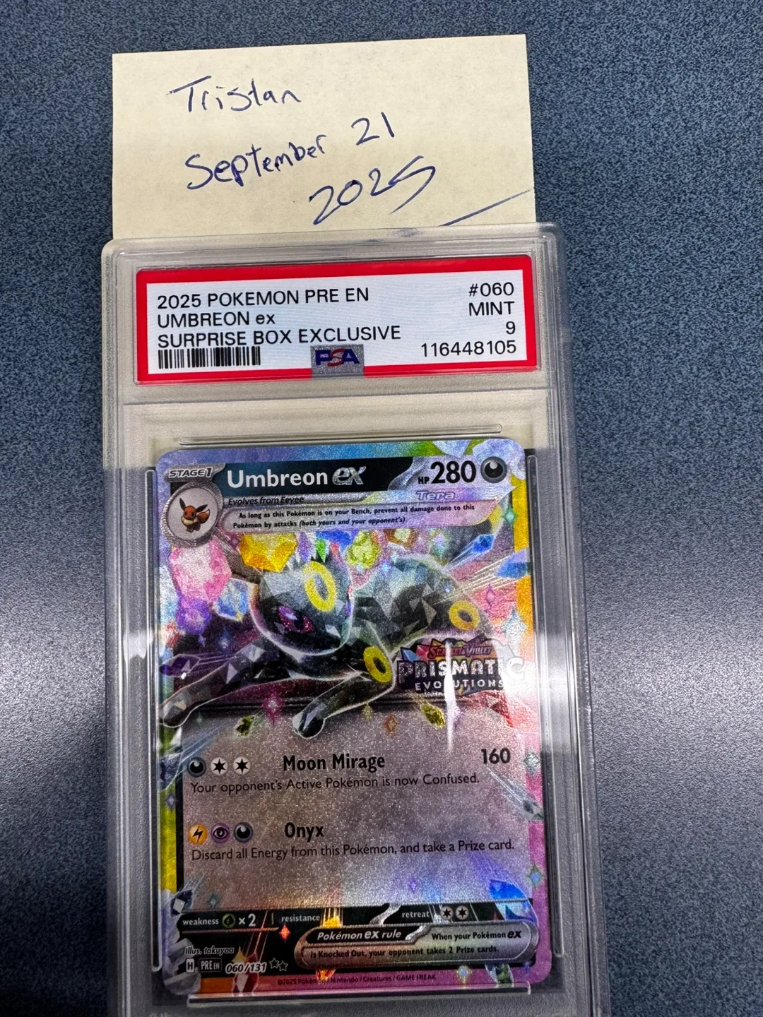 Umbreon ex Pokemon Card #060 Mint 9 thumbnail