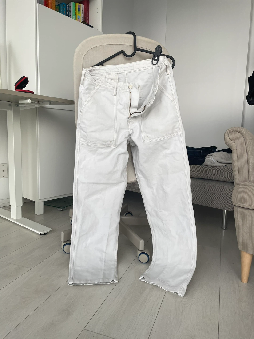 Levi's White Carpenter Pants