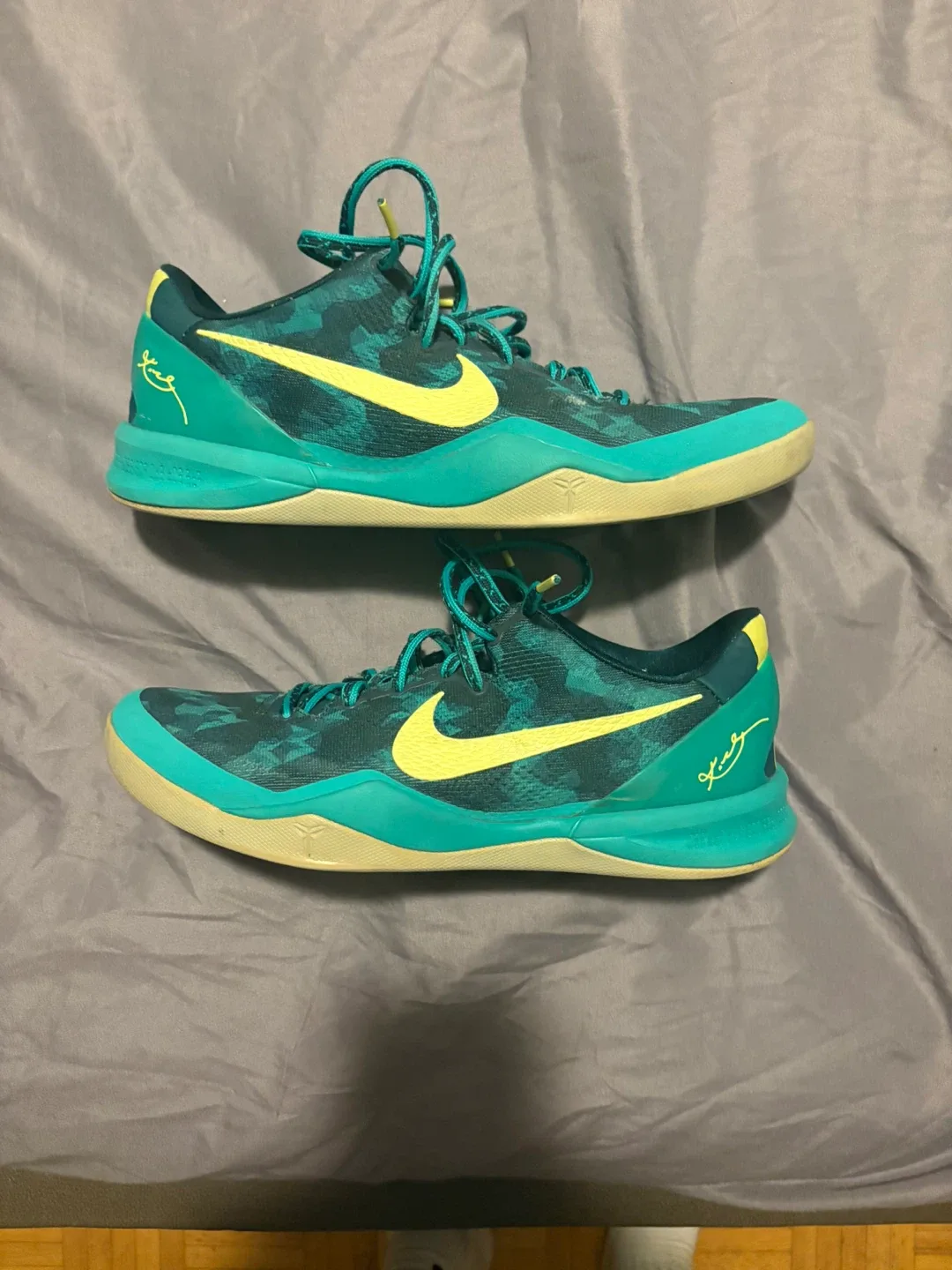 Nike Kobe M8 Teal/Yellow Shoes image indicator(3)