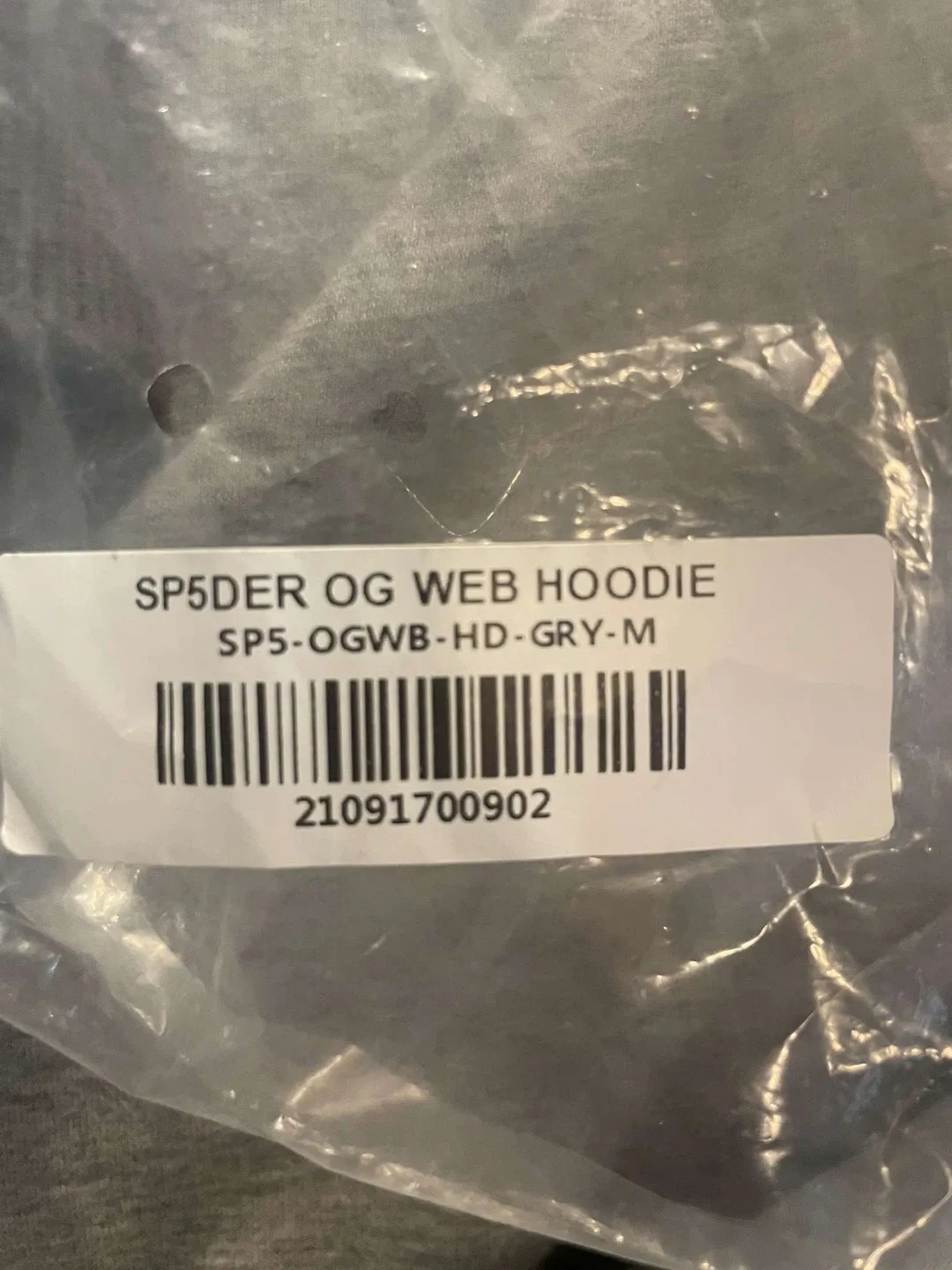 SP5DER OG Web Hoodie - Grey - Size M image indicator(4)