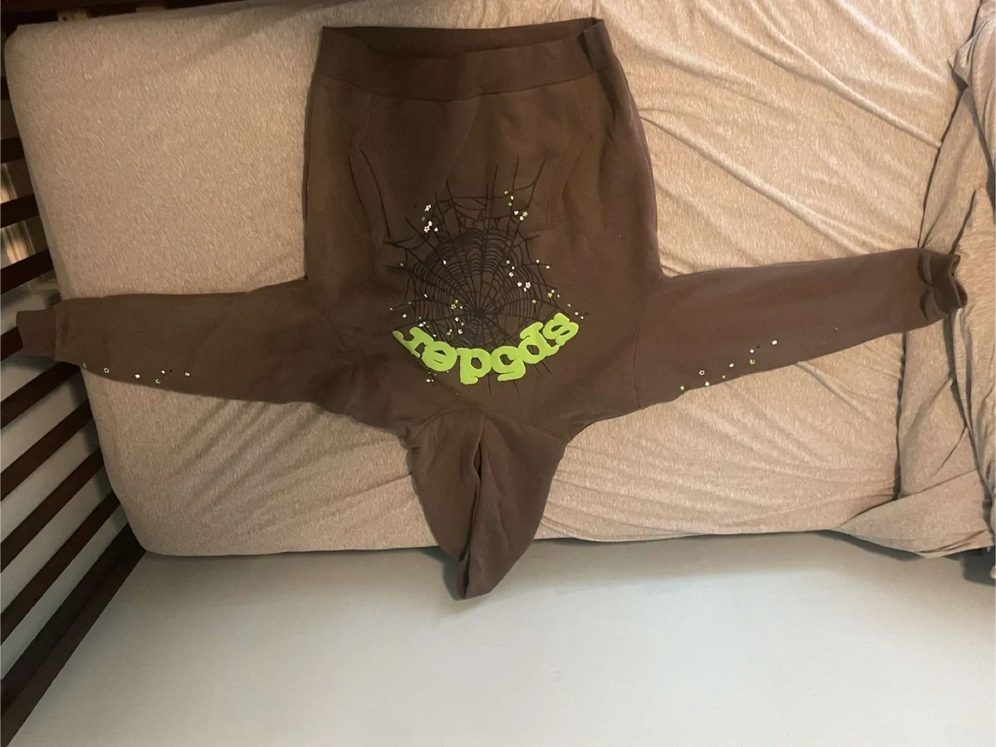 SP5DER OG Web Hoodie - Grey - Size M image indicator(2)