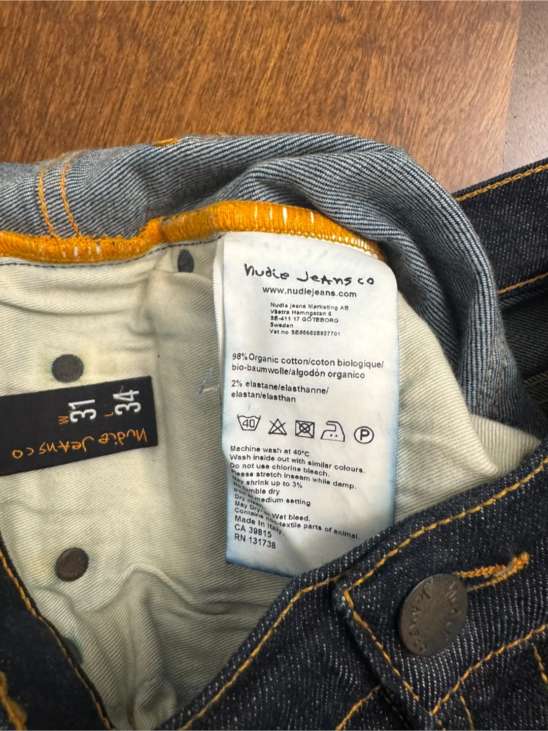 Nudie Jeans Co. Size 31/34 - photo 5