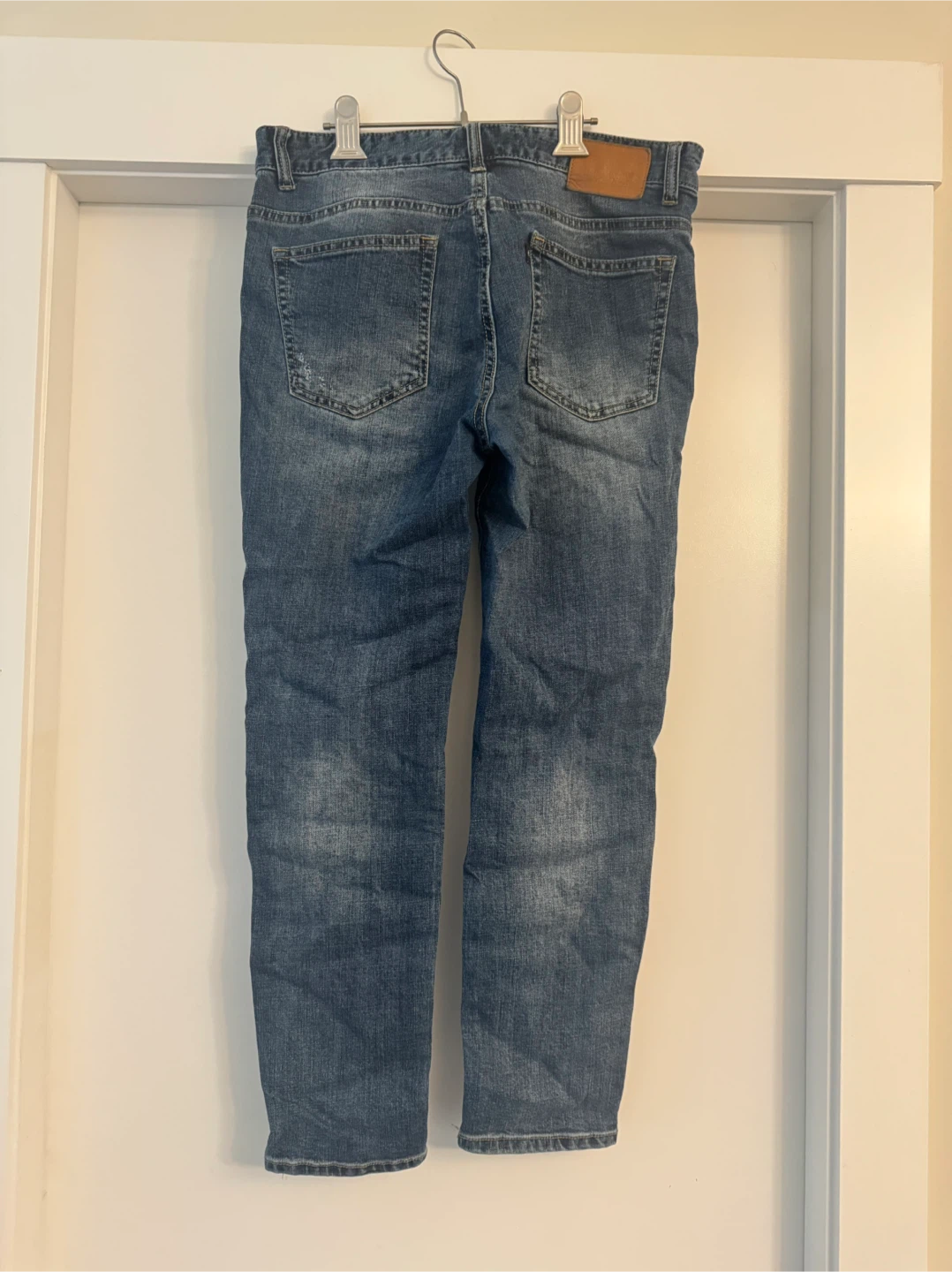 Slim Straight Blue Denim Jeans. 32/32 - photo 2