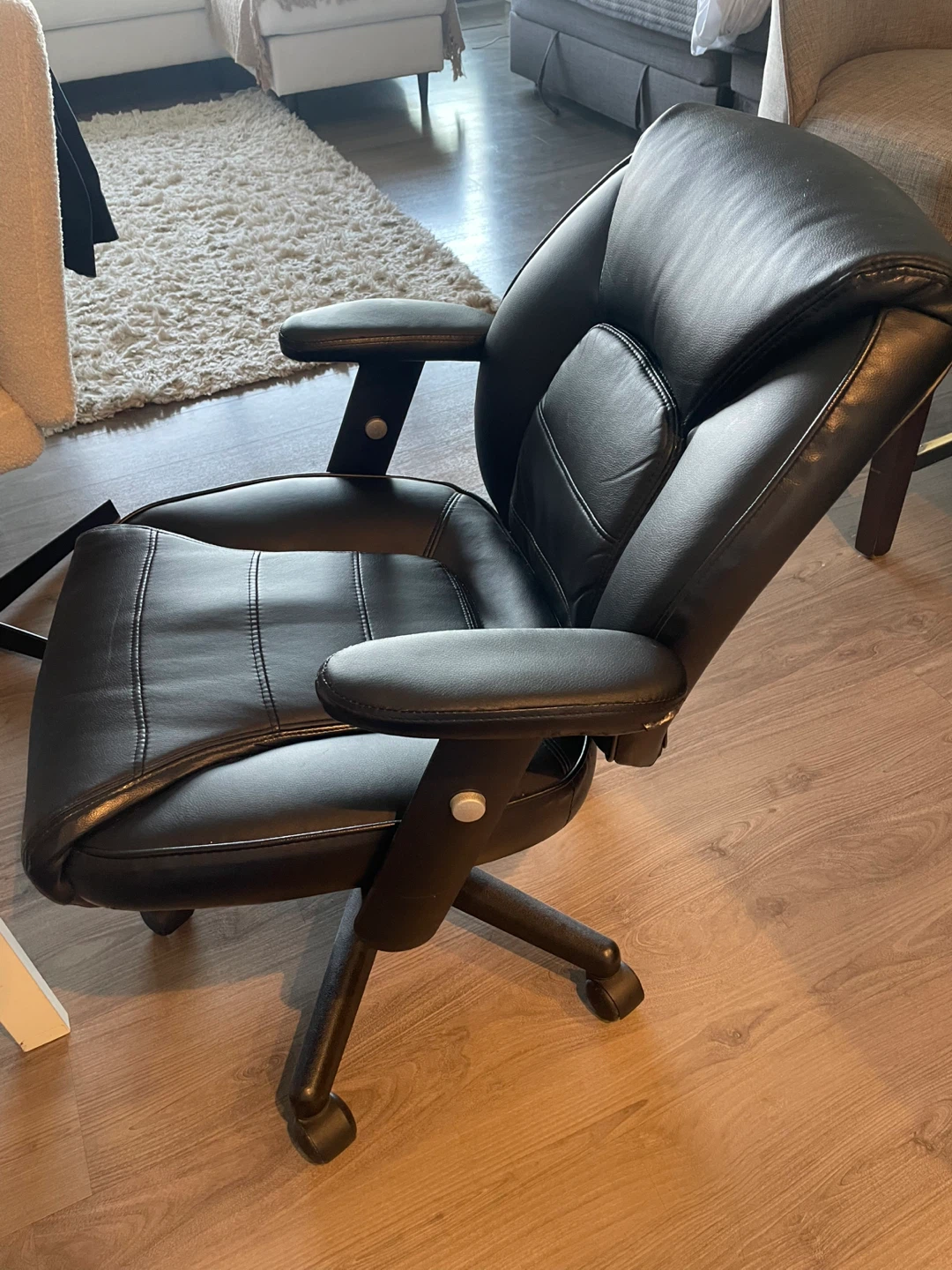 Black Leather Office Chair