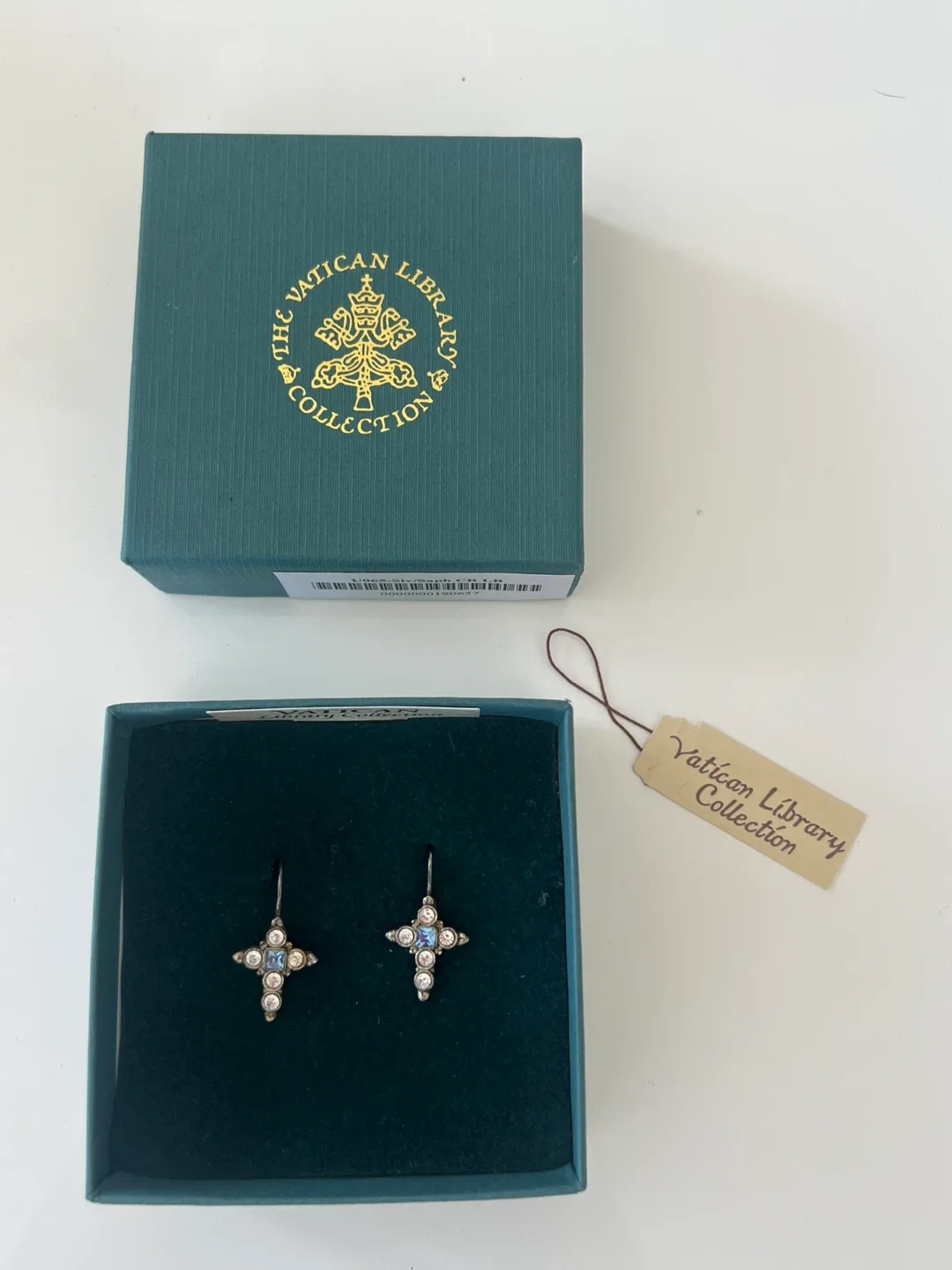 Vatican Library Collection Cross Earrings image indicator(3)