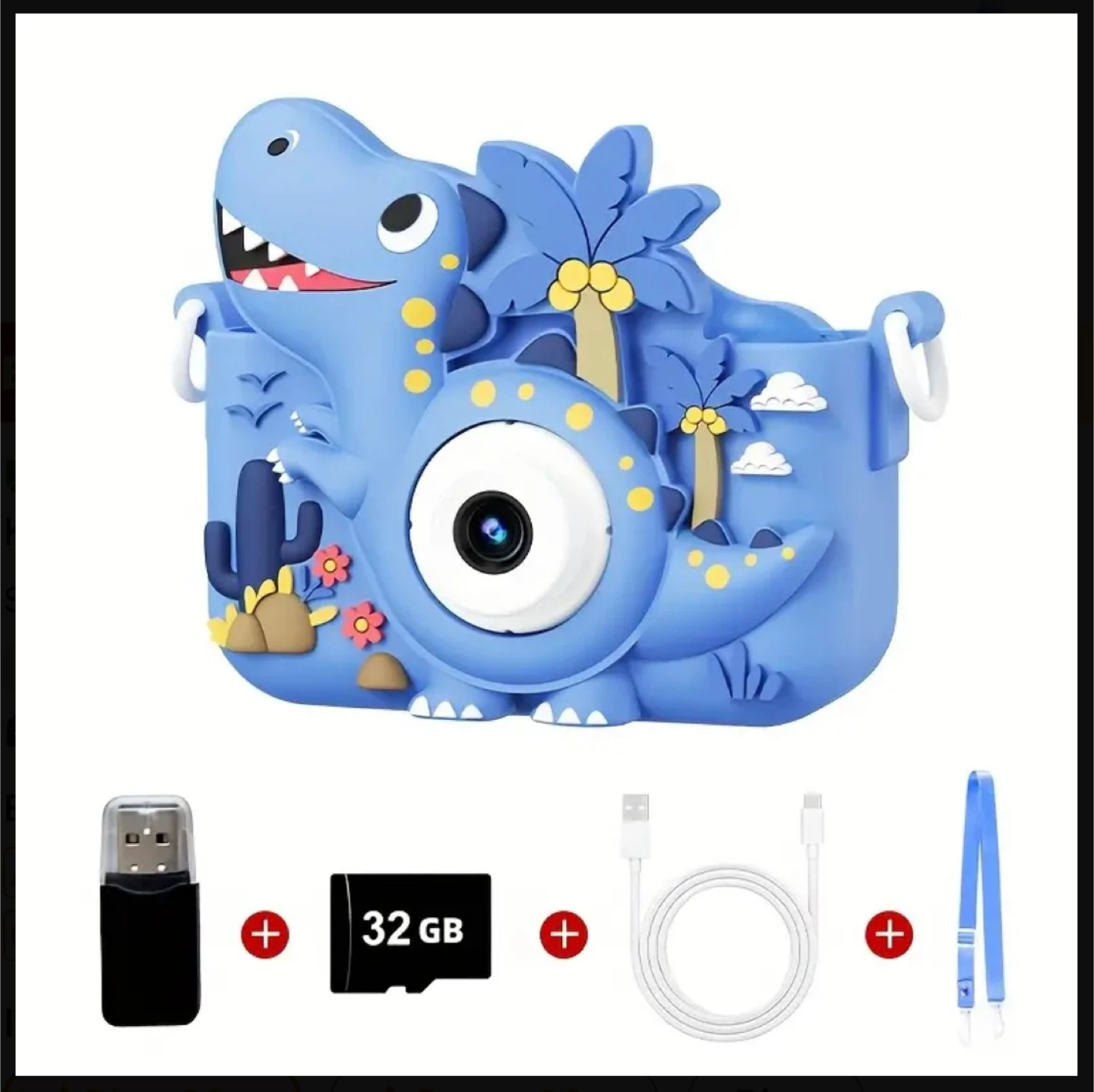 Dinosaur Kids Camera - Blue