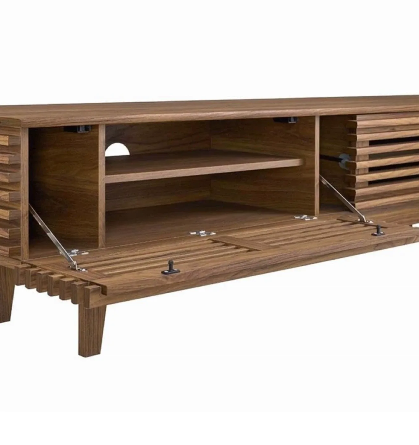 Brown Wood TV Stand - 71" Wide image indicator(5)