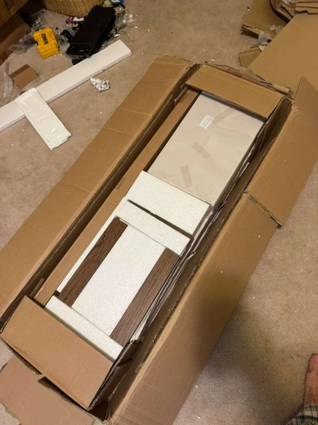 Brown Wood TV Stand - 71" Wide image indicator(8)