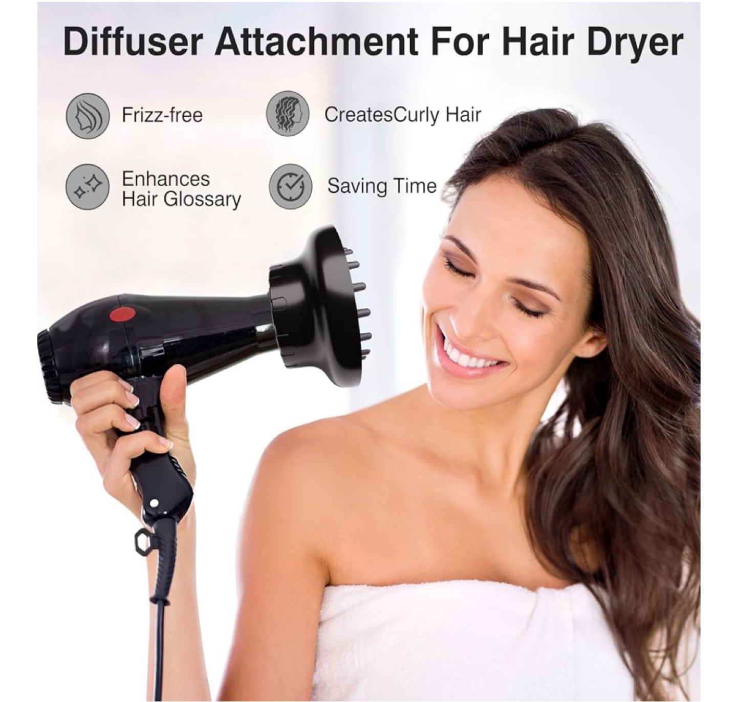 Universal Hair Dryer Diffuser Attachment