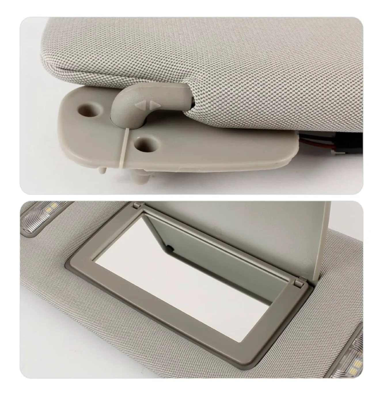 Car Sun Visor - Left Driver Side - Gray image indicator(3)