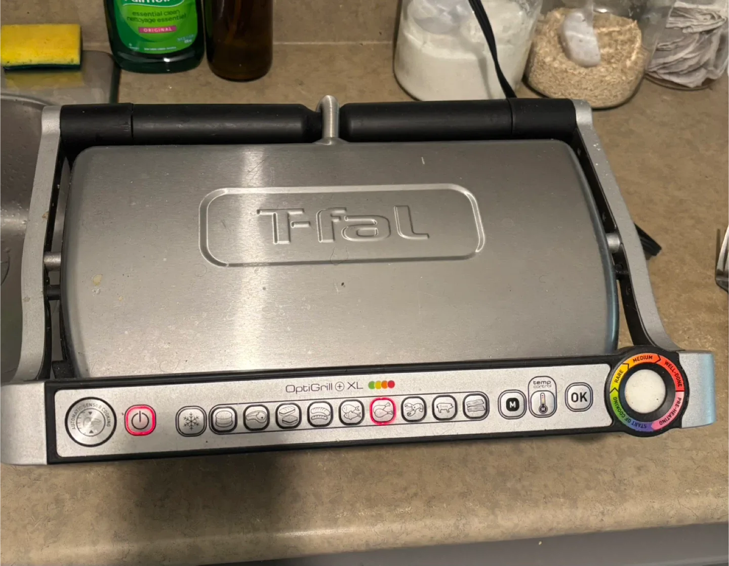 T-fal OptiGrill+ XL Indoor Electric Grill image indicator(6)