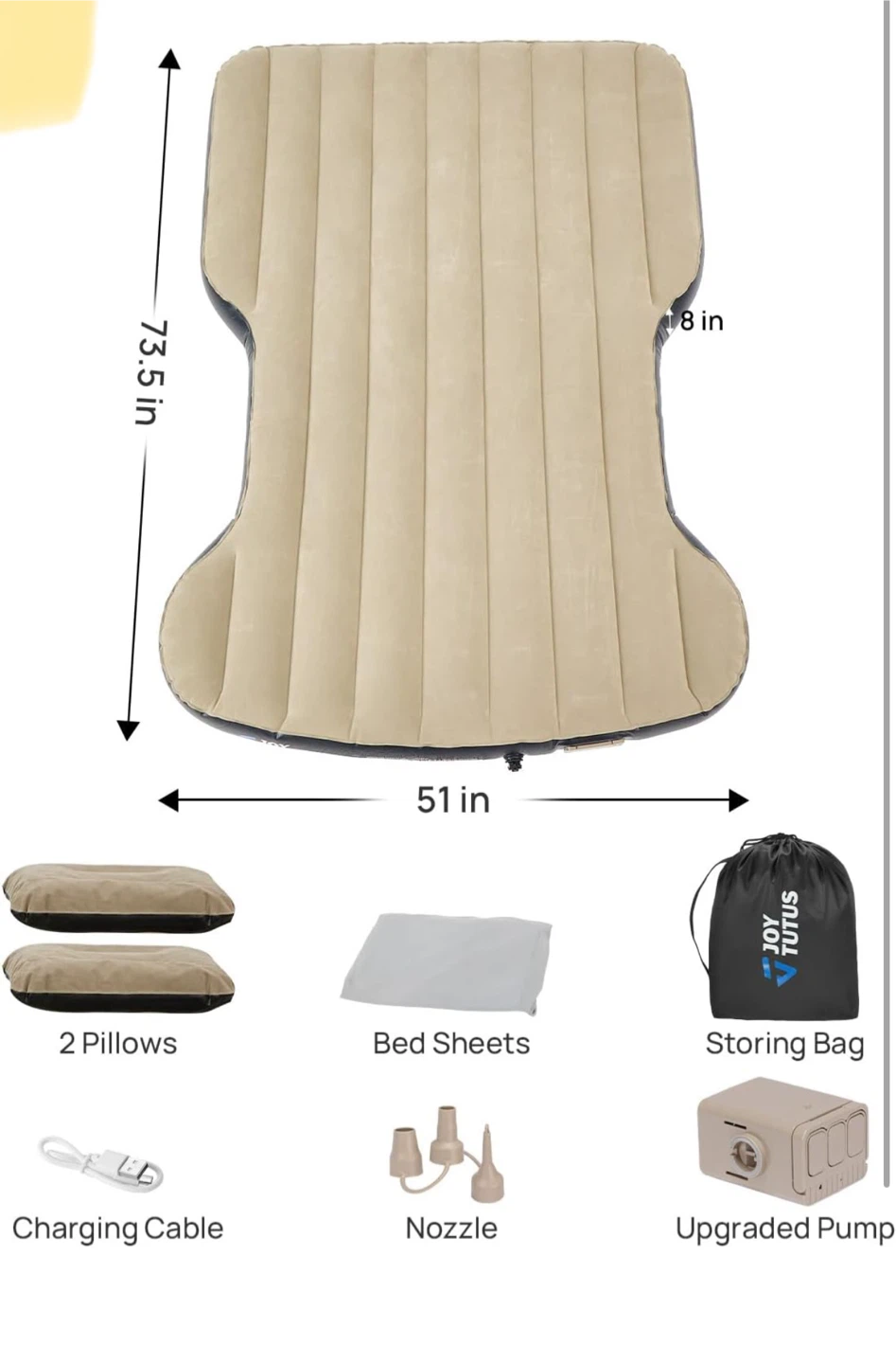 JoyTutus SUV Air Mattress - Car Bed - photo 2