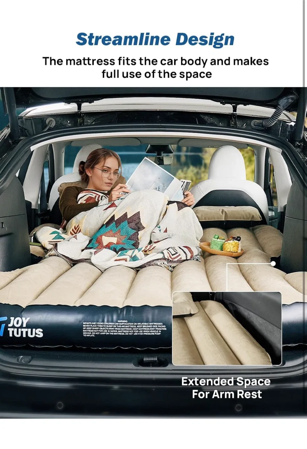 JoyTutus SUV Air Mattress - Car Bed image indicator(3)
