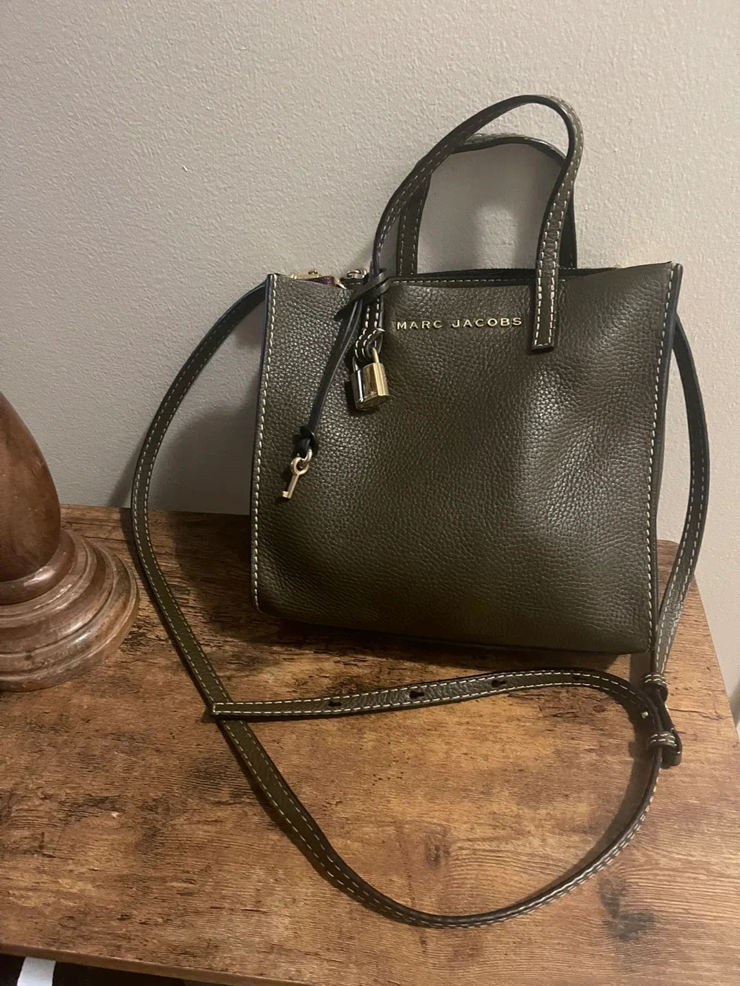 Marc Jacobs Mini Tote Bag - Olive Green thumbnail
