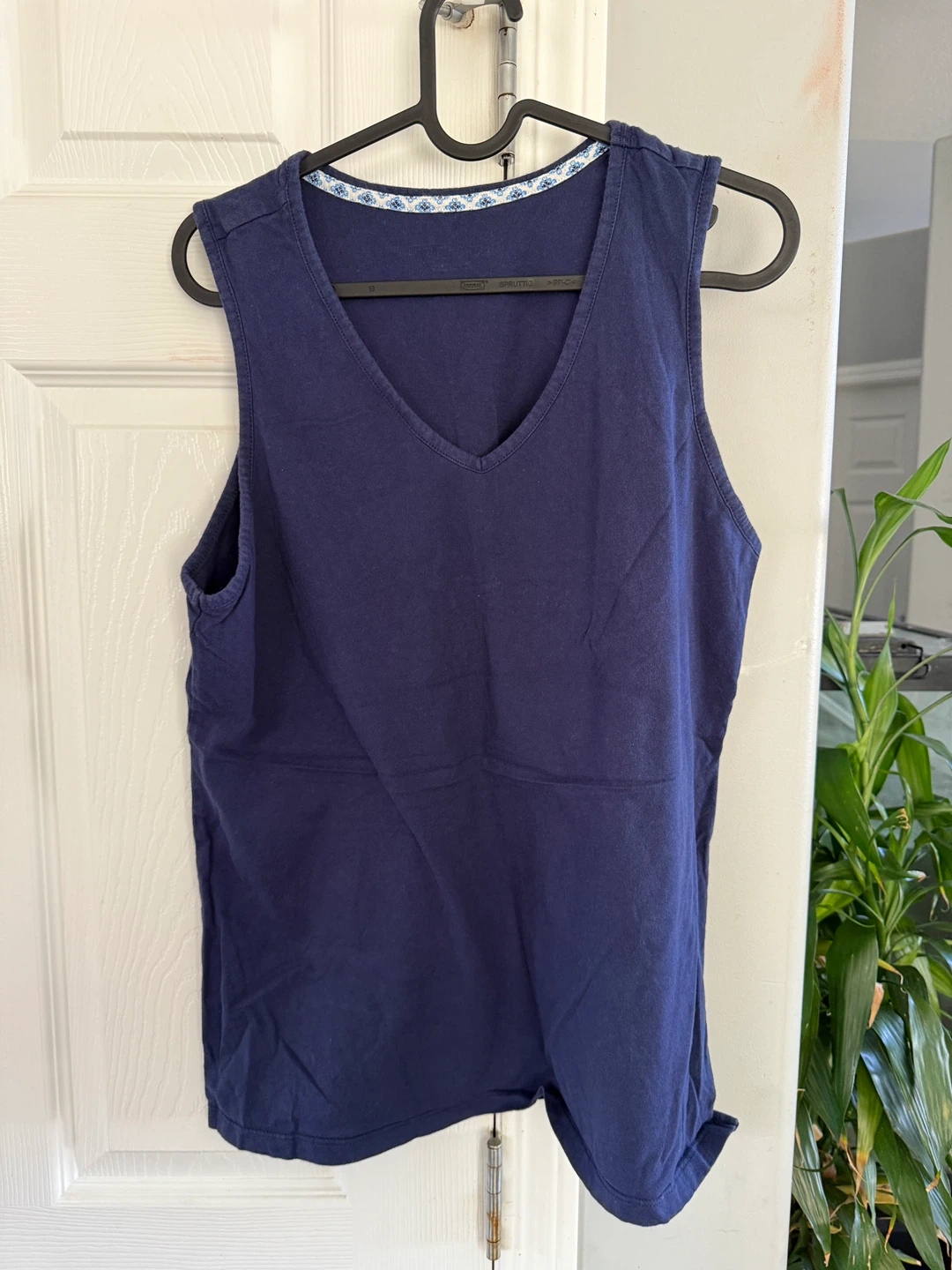Navy Blue Tank Top-Women-M