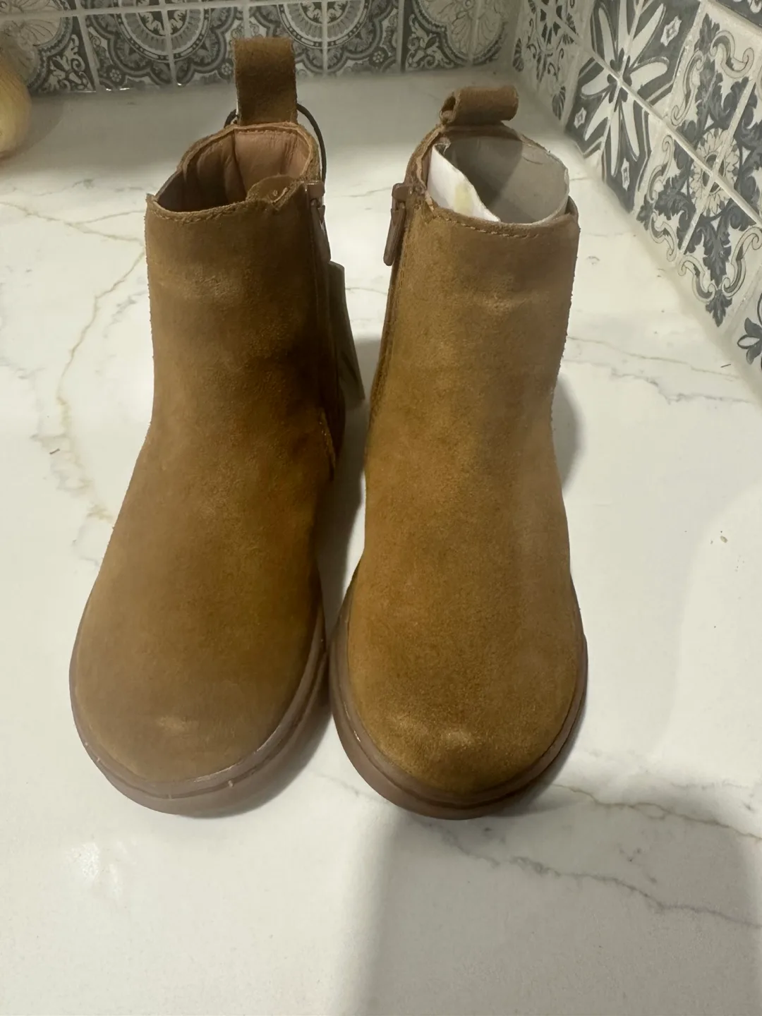 Zara Brown Suede Ankle Boots - Size 23 (US 6.5) image indicator(5)