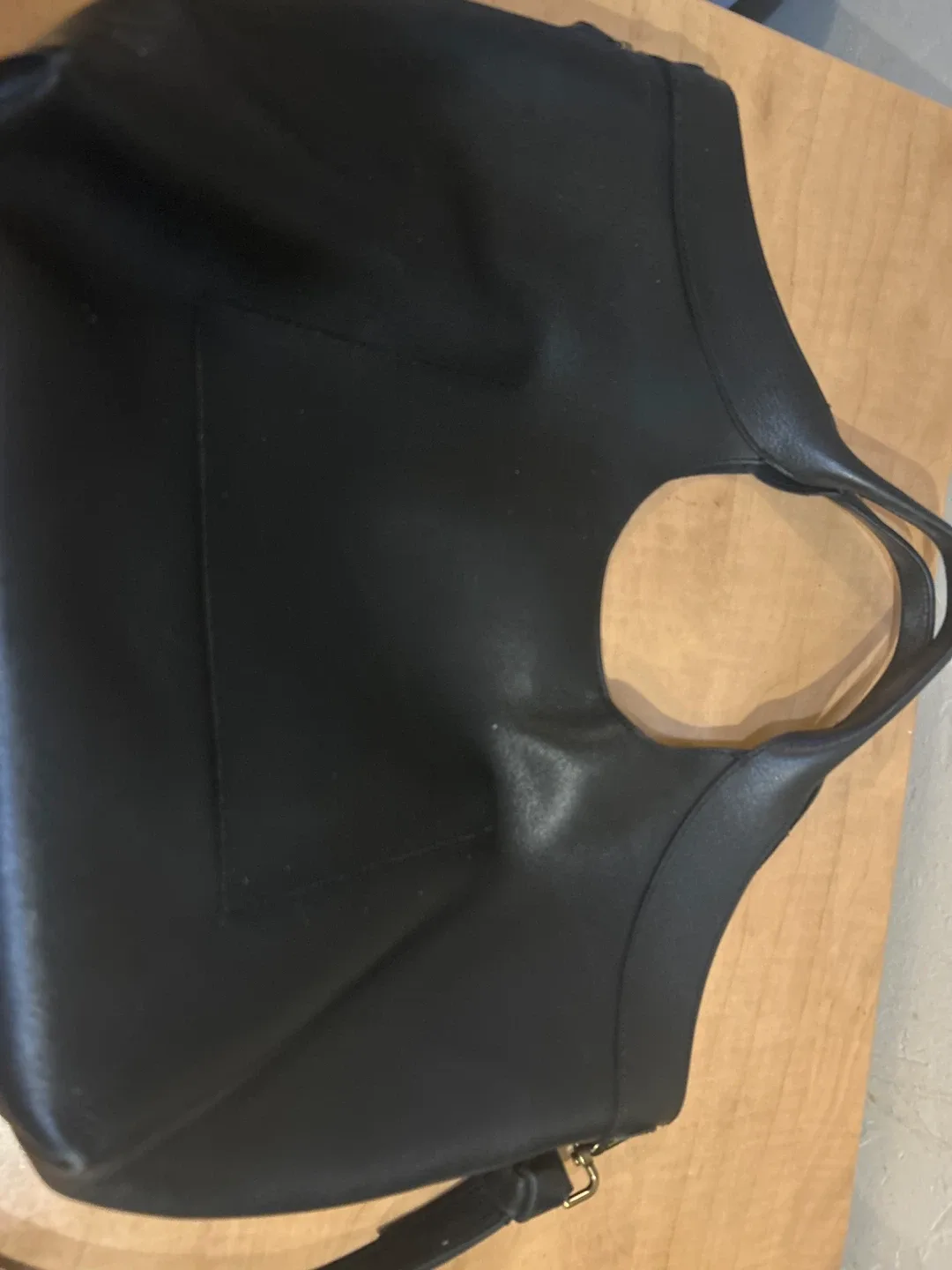 Madewell Black Leather Hobo Bag image indicator(6)