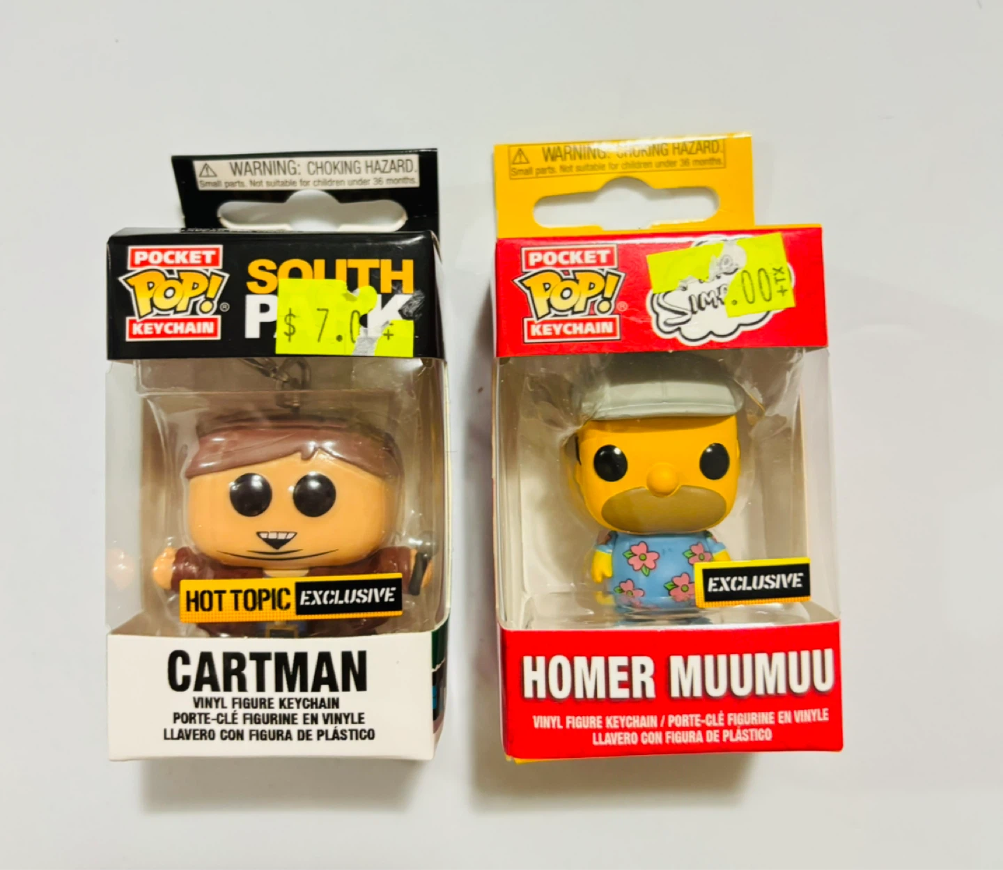 Pocket POP! Keychains: Cartman & Homer Muumuu