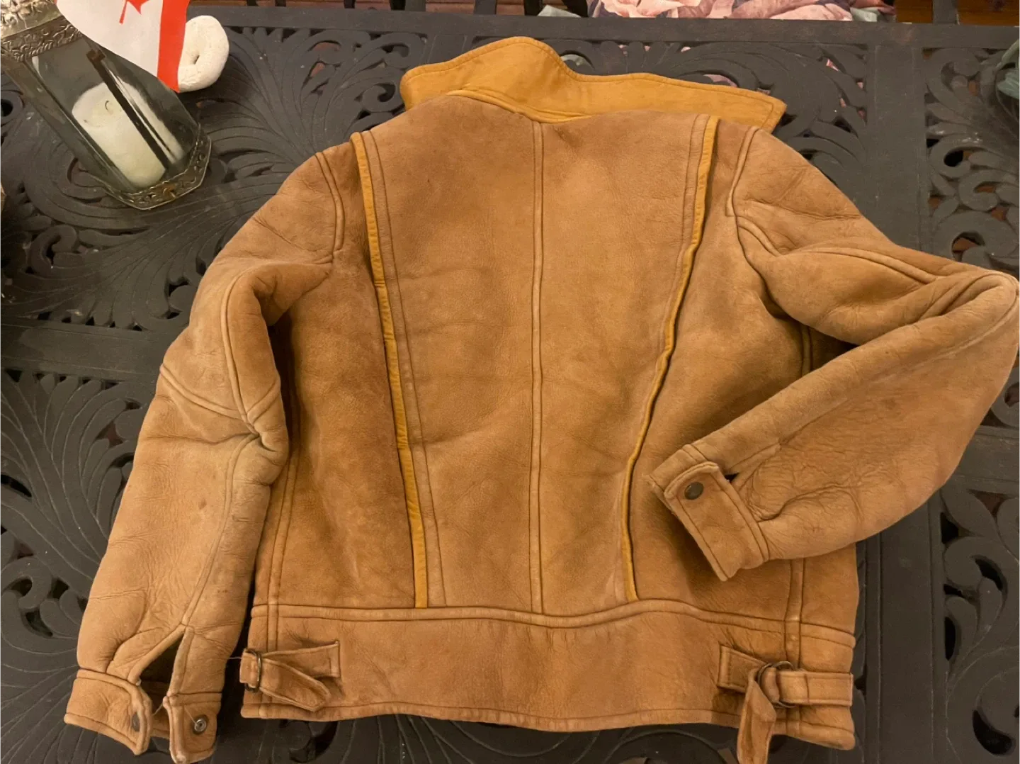 Vintage Robert Chernin Shearling Leather Jacket image indicator(3)
