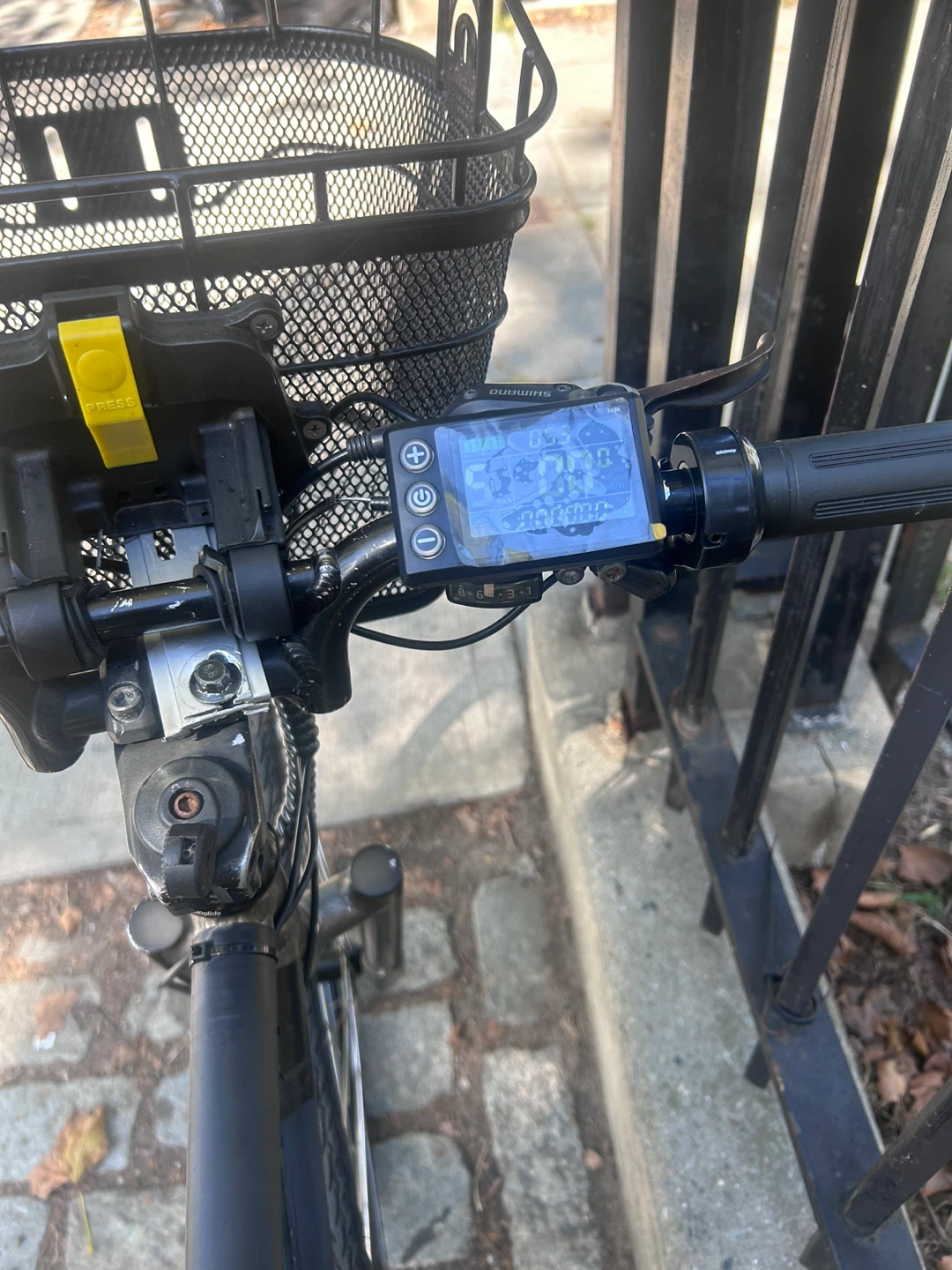 Black Electric Bike with Basket - photo 4