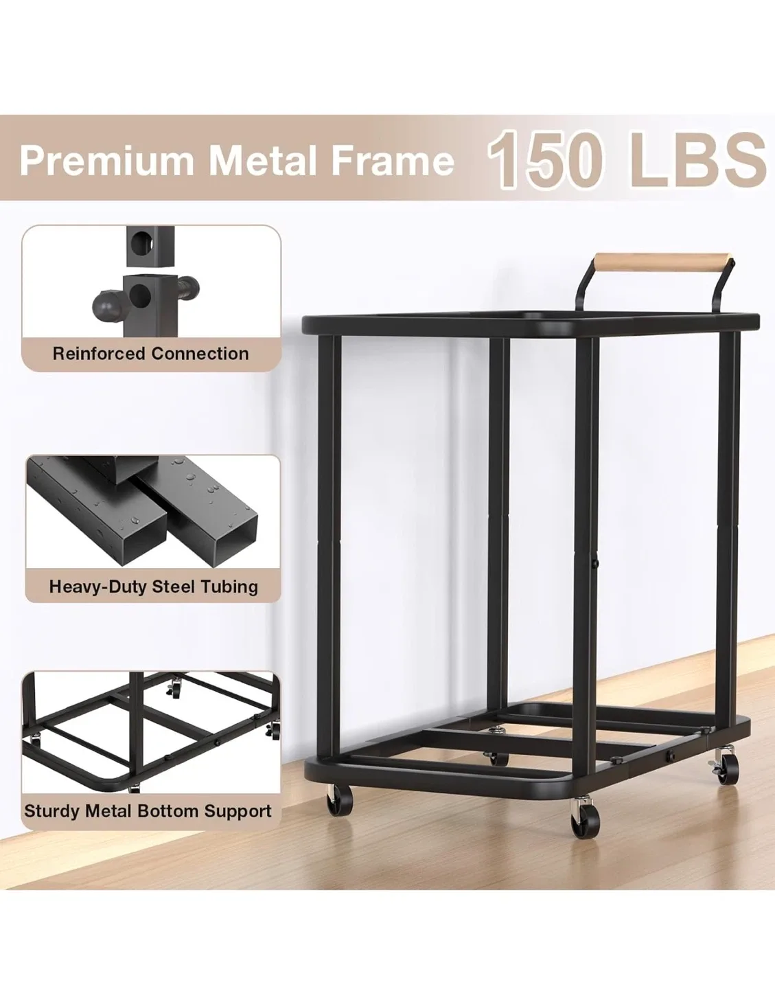 Lowen 60 Gal Laundry Hamper Sorter - Gray image indicator(6)