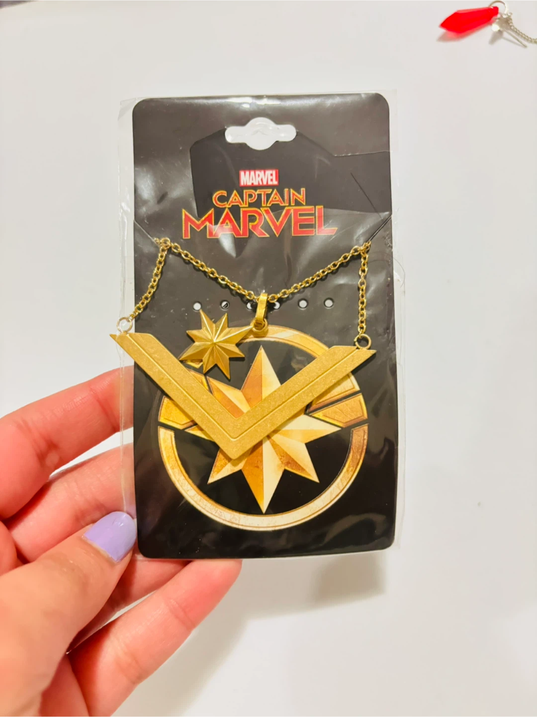 Marvel Captain Marvel Inspired Necklace - New