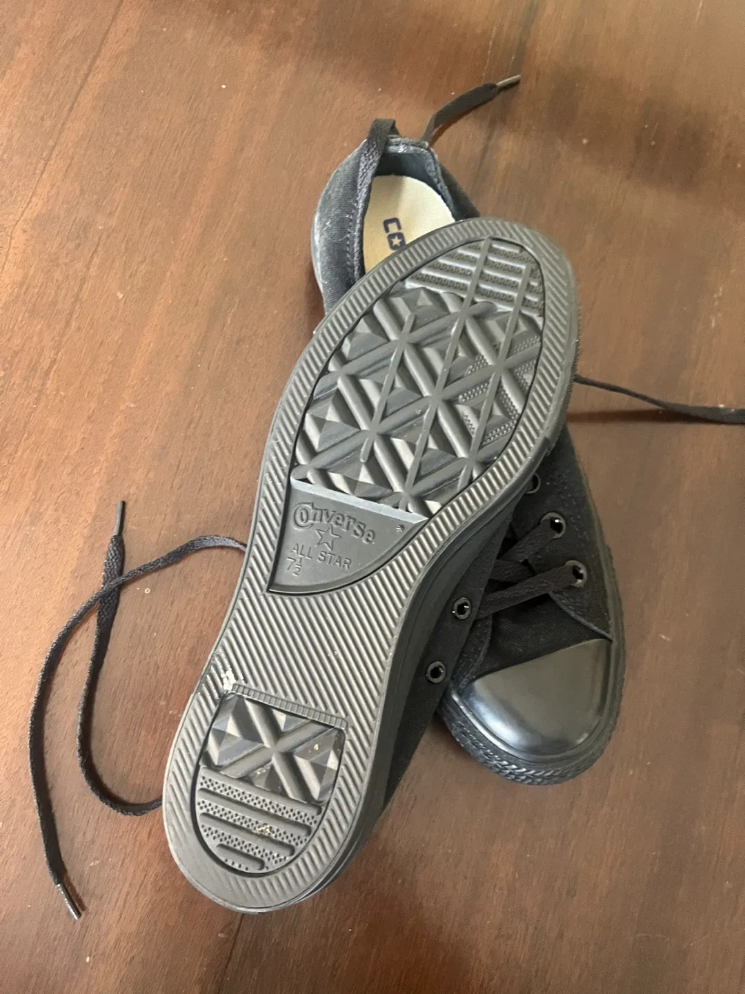 New Converse All Star Black Sneakers - Size 7.5 image indicator(3)