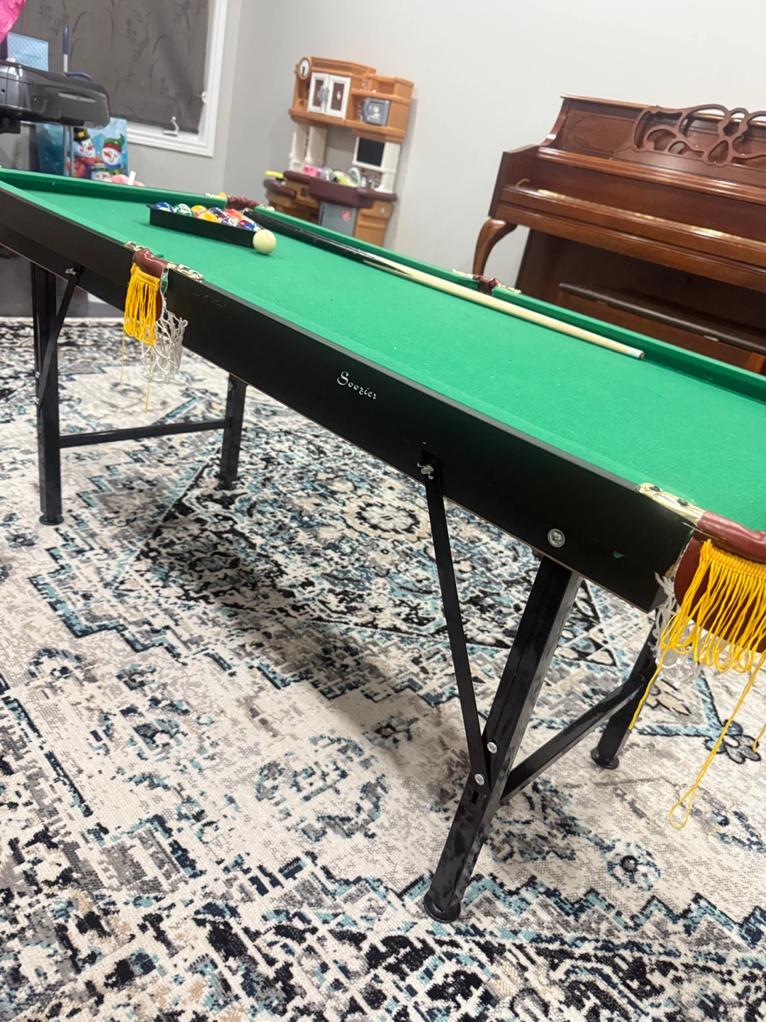 Soozier Folding Pool Table adjustable heights - photo 2