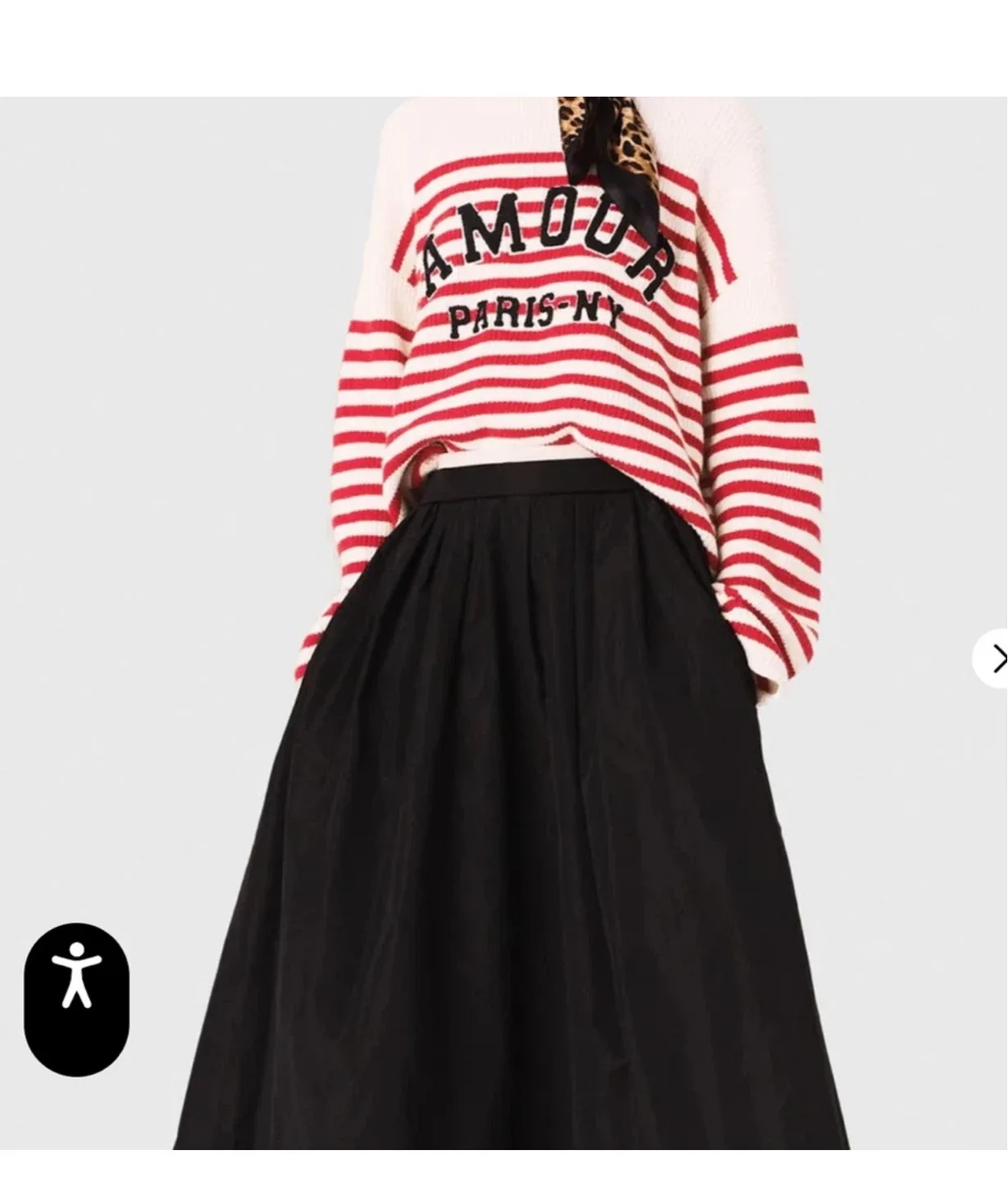 Maje - maxi skirt with contrast waistband **Sz Medium** image indicator(4)