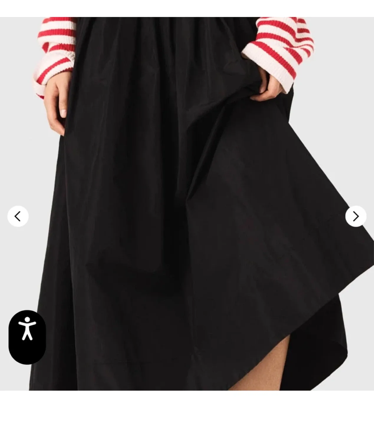 Maje - maxi skirt with contrast waistband **Sz Medium** image indicator(8)