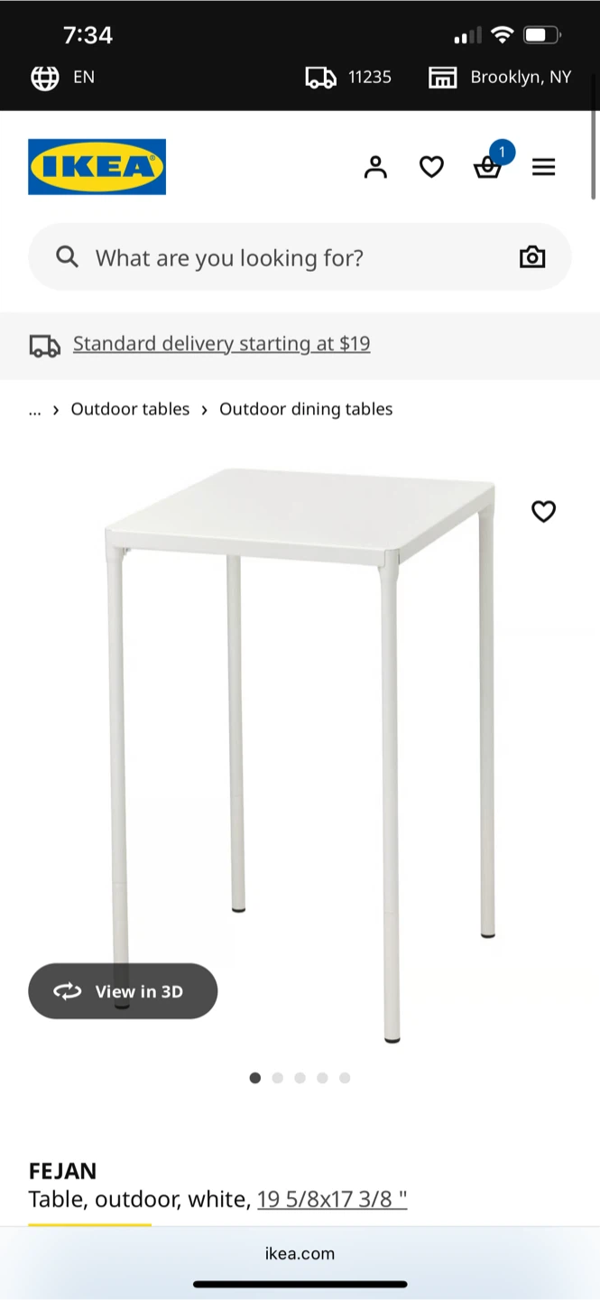 IKEA FEJAN White Table & Chair Set - photo 5