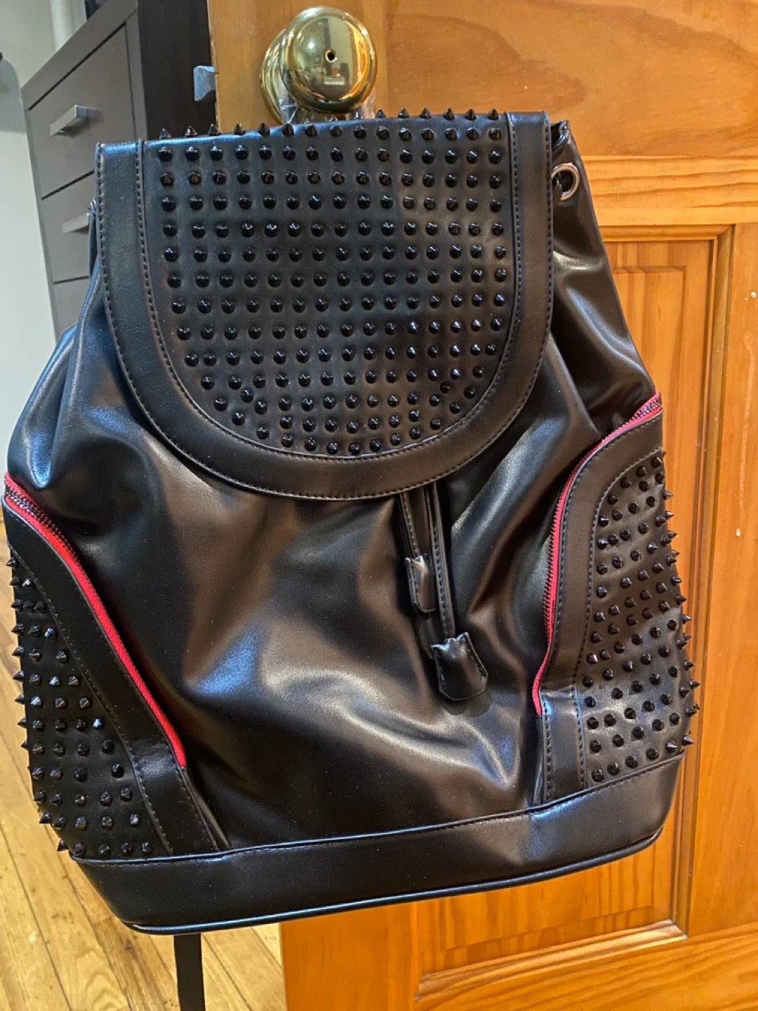 Studded Black Backpack - New thumbnail