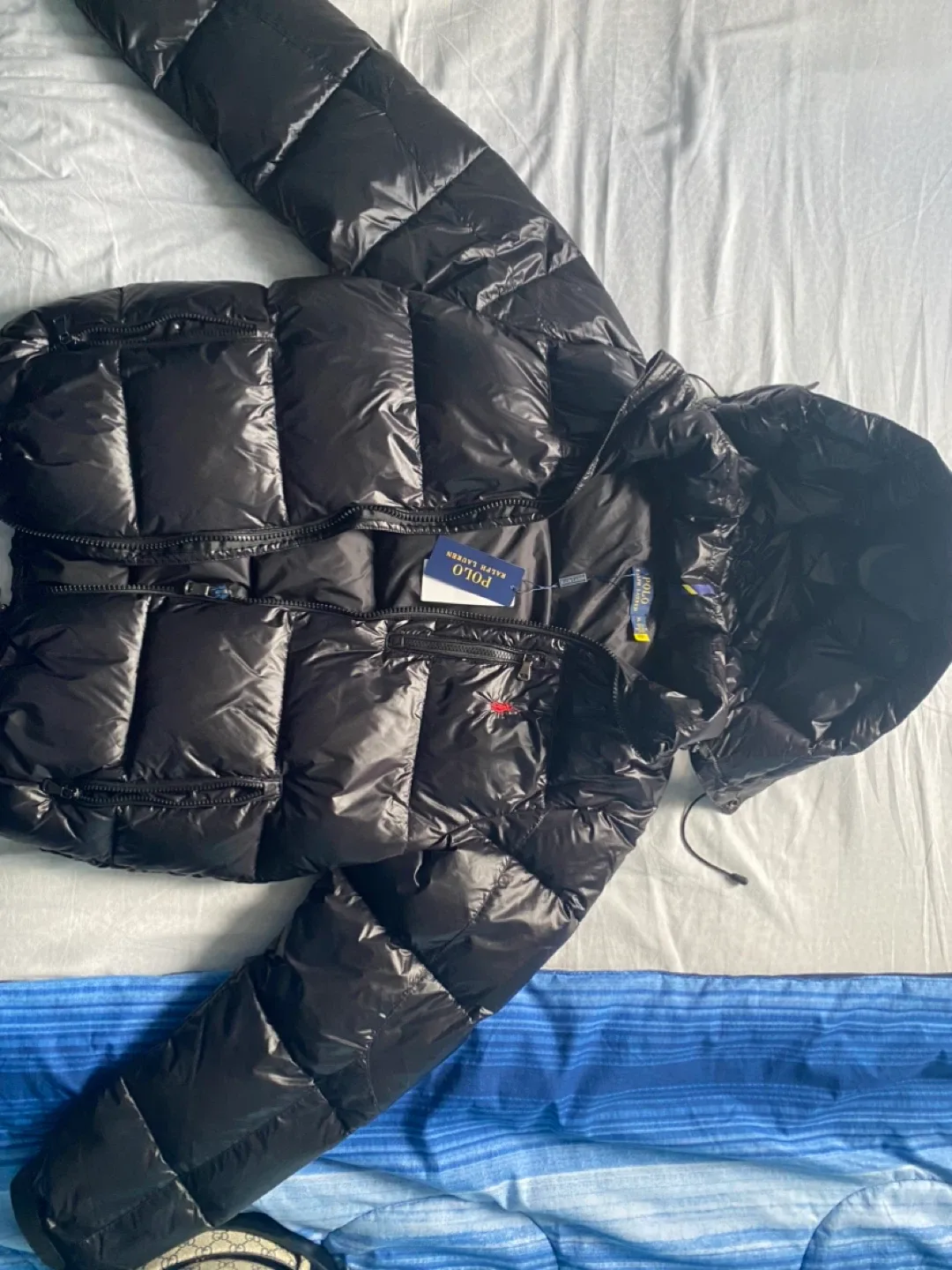 Large Polo Ralph Lauren Black Puffer Jacket image indicator(2)
