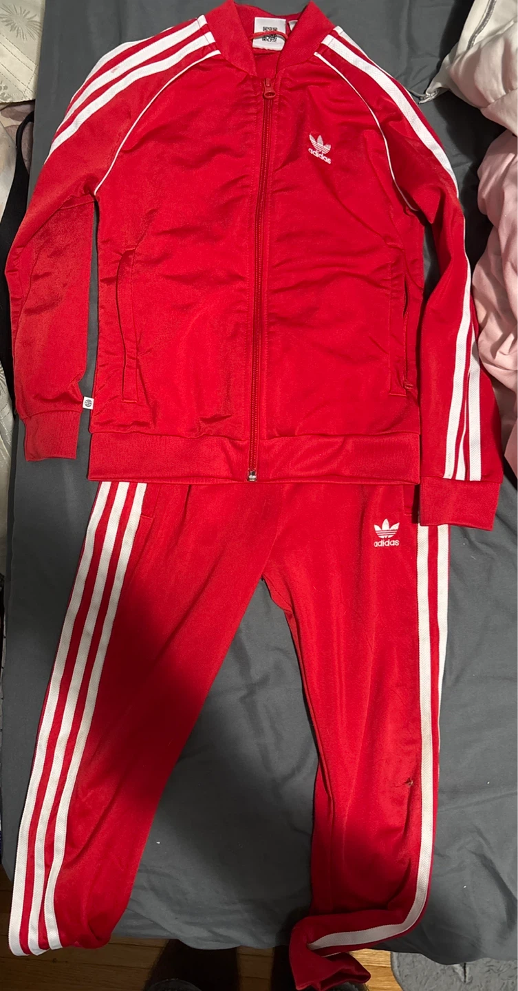 Adidas Red Tracksuit