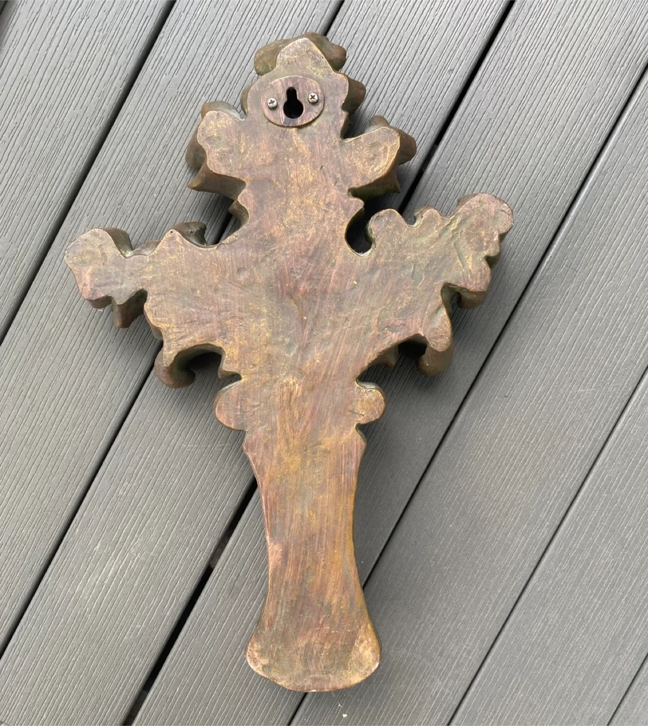 Fleur De Lis Wall Decor Plaque Rustic Victorian Antique Style image indicator(4)